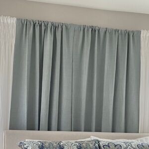 Pottery Barn Curtains - Belgian Linen Rod Pocket w/Libeco Linen - 50” x 84”